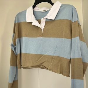 Cotton on long sleeve crop top